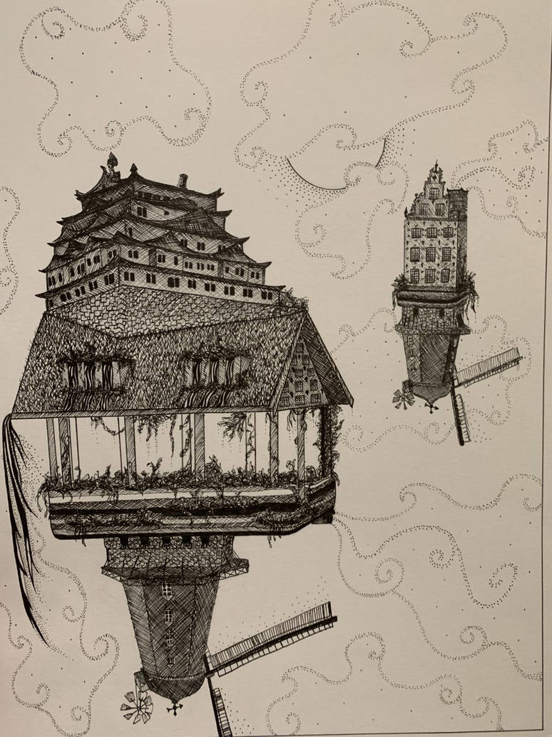 Floating Castle by TabbyNundo on DeviantArt