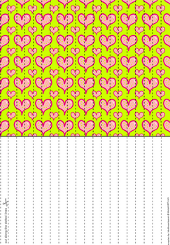 Hearts 4 Lucky Paper Stars paper