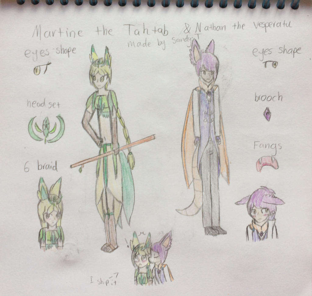 Martine The Tahtab and Nathan the Vesperatu by sandytruong on DeviantArt