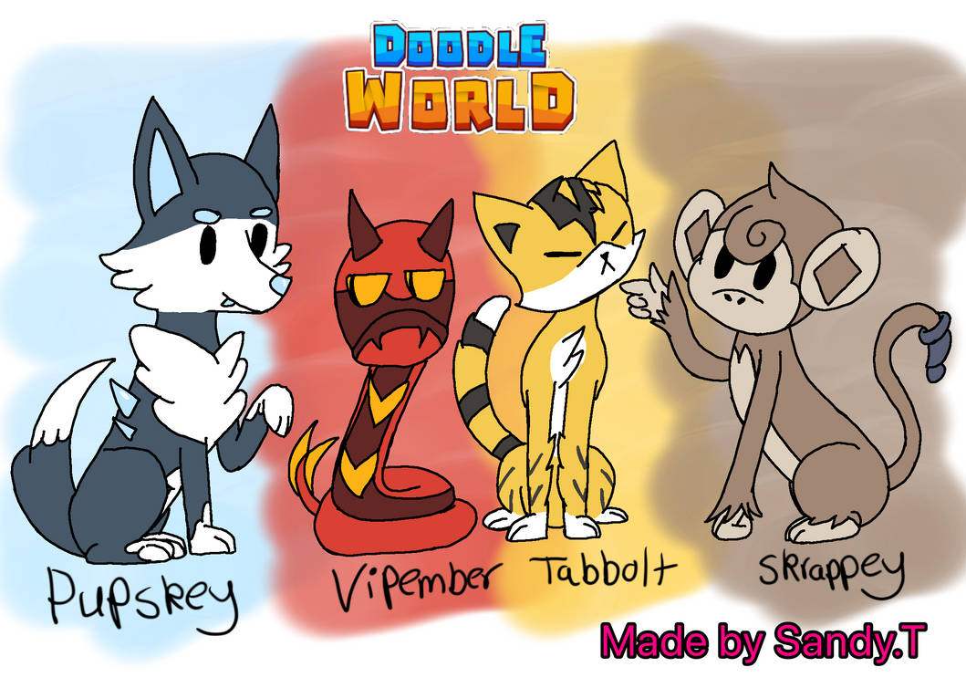 Doodle World Starters by sandytruong on DeviantArt