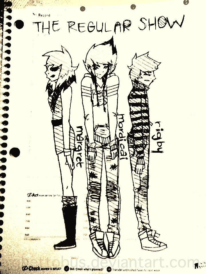 le regular show. (lineart) by Ghettobus on DeviantArt