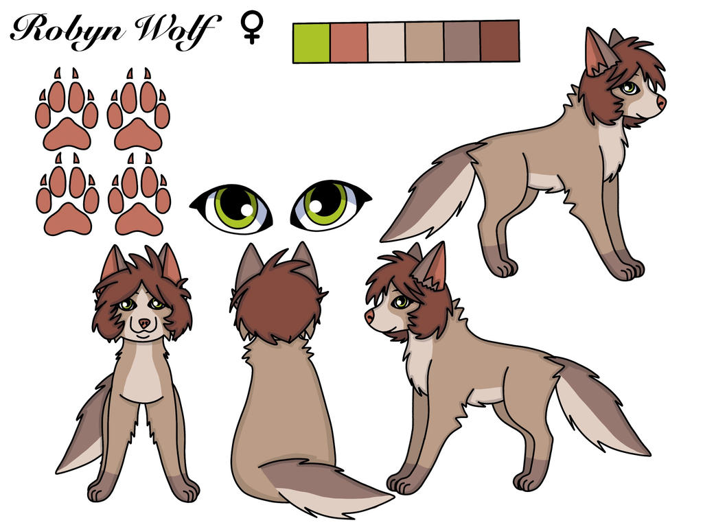 Ref I Made Of My OC Robyn by LeahHellhound on DeviantArt
