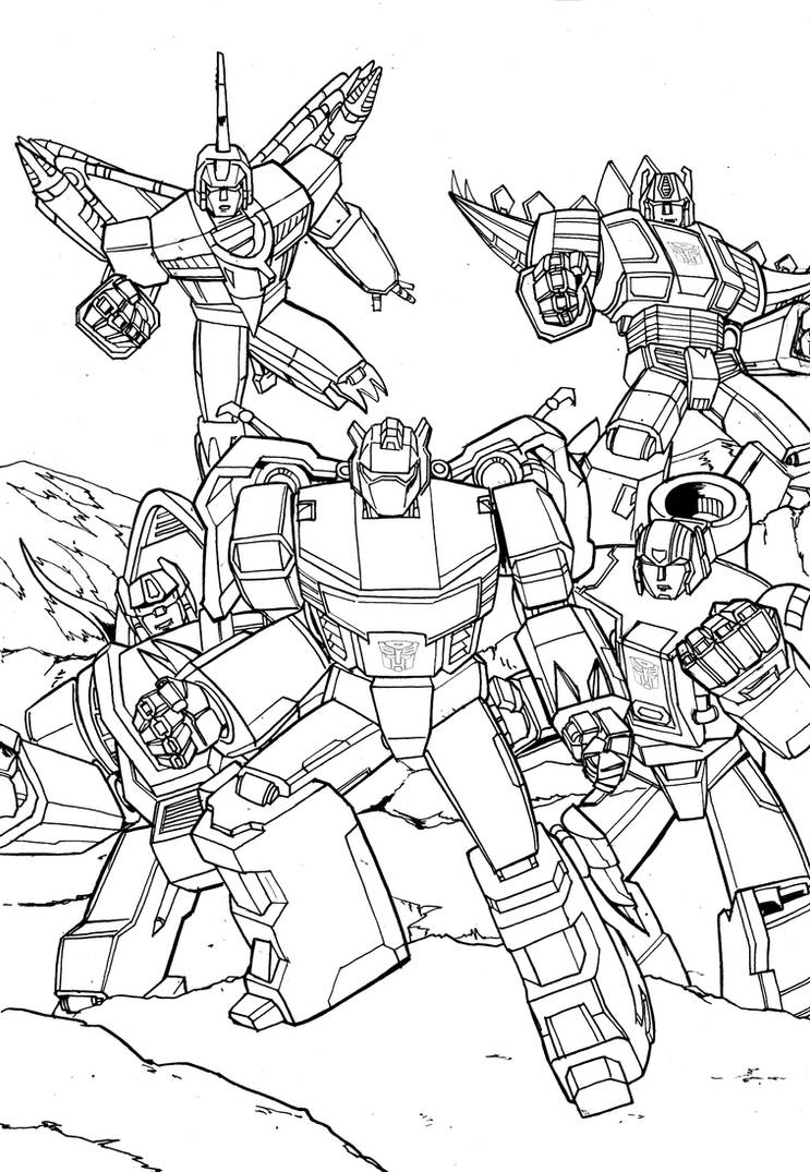 Transformer Deviantart Inks Transformers generation 1 Dinobots inks by grim1978 on DeviantArt