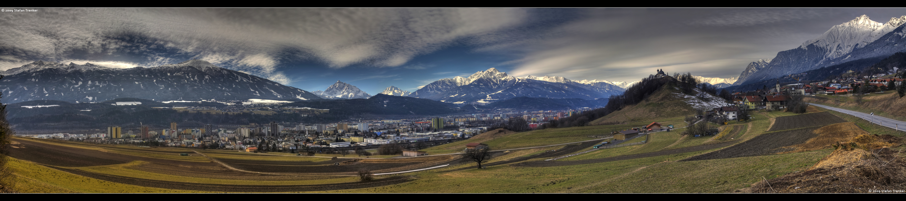 die Stadt, das Land, die Berge