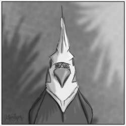 Cockatiel In Monochrome by DarkSnarkArtie89