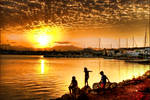 Alcudia Harbour Sunset by Bootcoot