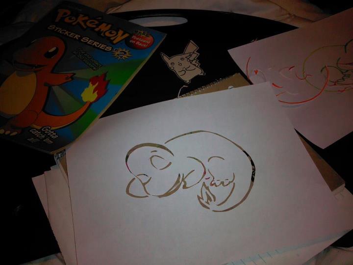 Charmander Stencil By Her Nightmare On DeviantArt
