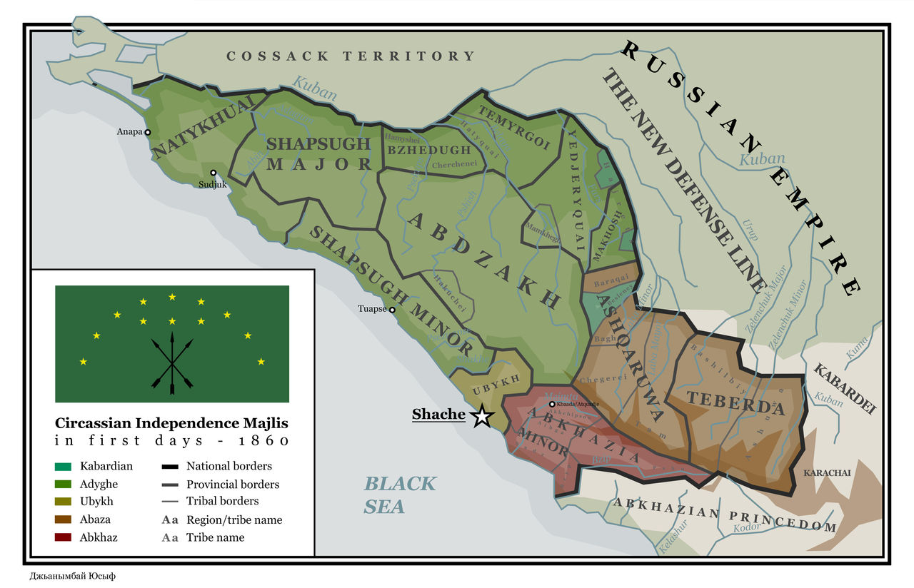 Circassian territories 1860 by Alaungpaya on DeviantArt