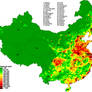 China population heatmap 2