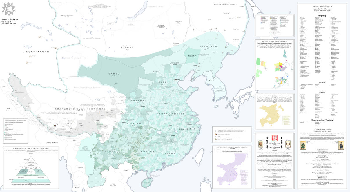 salvaged Yuan dynasty map by Alaungpaya on DeviantArt