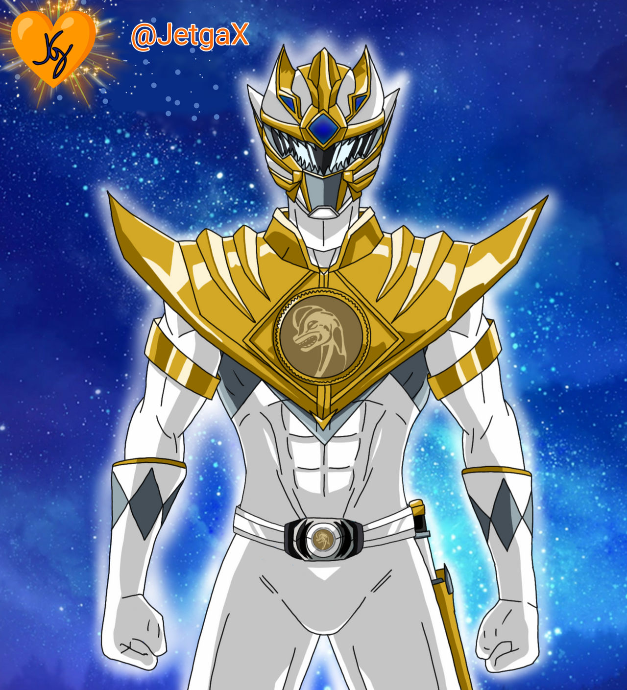 White ranger mighty morphin power rangers by jetga on DeviantArt
