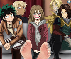 Deku eren edward amuro flirting helen feet