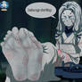 Spider Demon Daughter feet socks tied up V2
