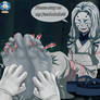 Spider Demon Daughter feet tickle tied up V3
