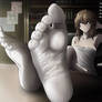 Anko Uguisu feet relaxing on the table pack downlo