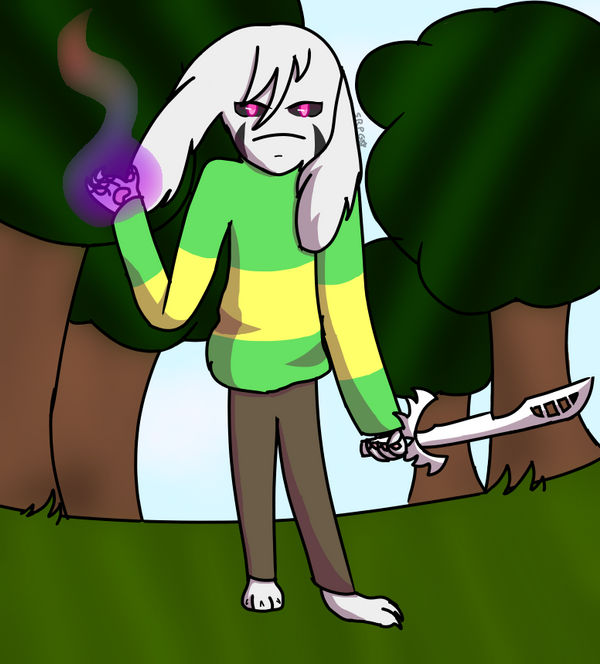 Fear!Asriel (Glitchtale) by SallieTheRPGNerd on DeviantArt