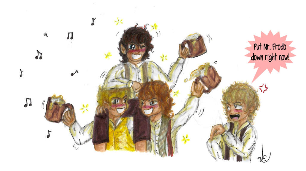 Too Much Beer | Merry, Pip, Frodo + Sam | LotR