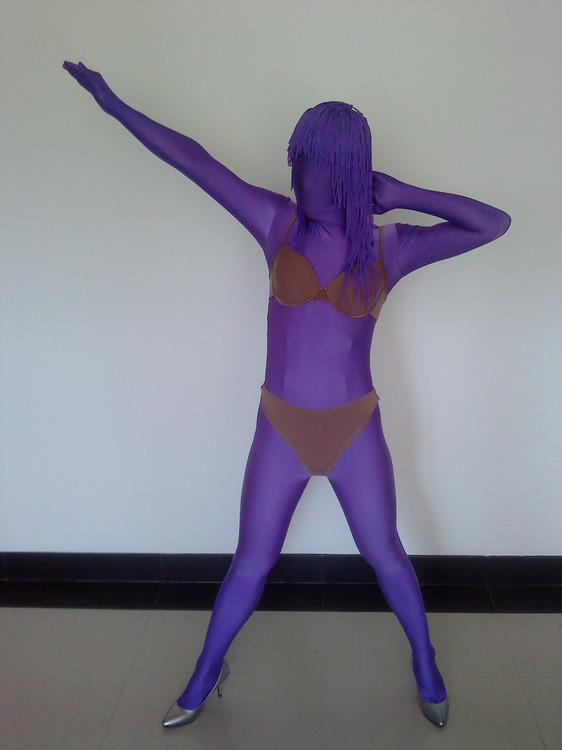 Zentai with bra