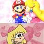 Lori loves seeing peach kiss mario 