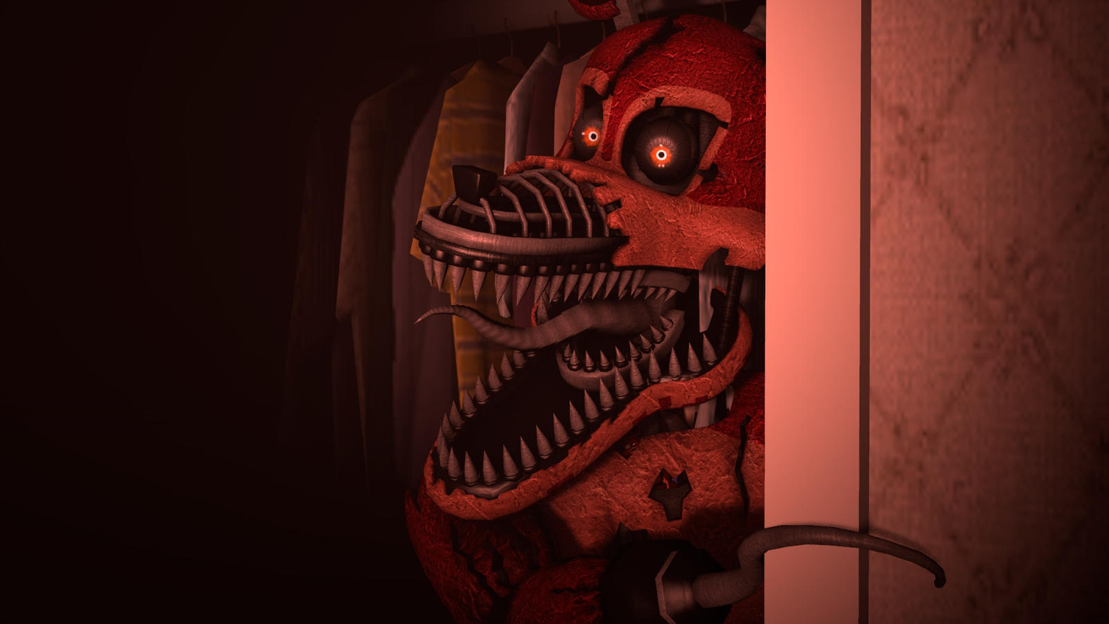 FNAF 4 кошмарный Фокси