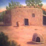 Pueblo House (Acrylic)