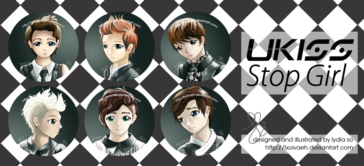 UKISS STOP GIRL - FANART PINS!