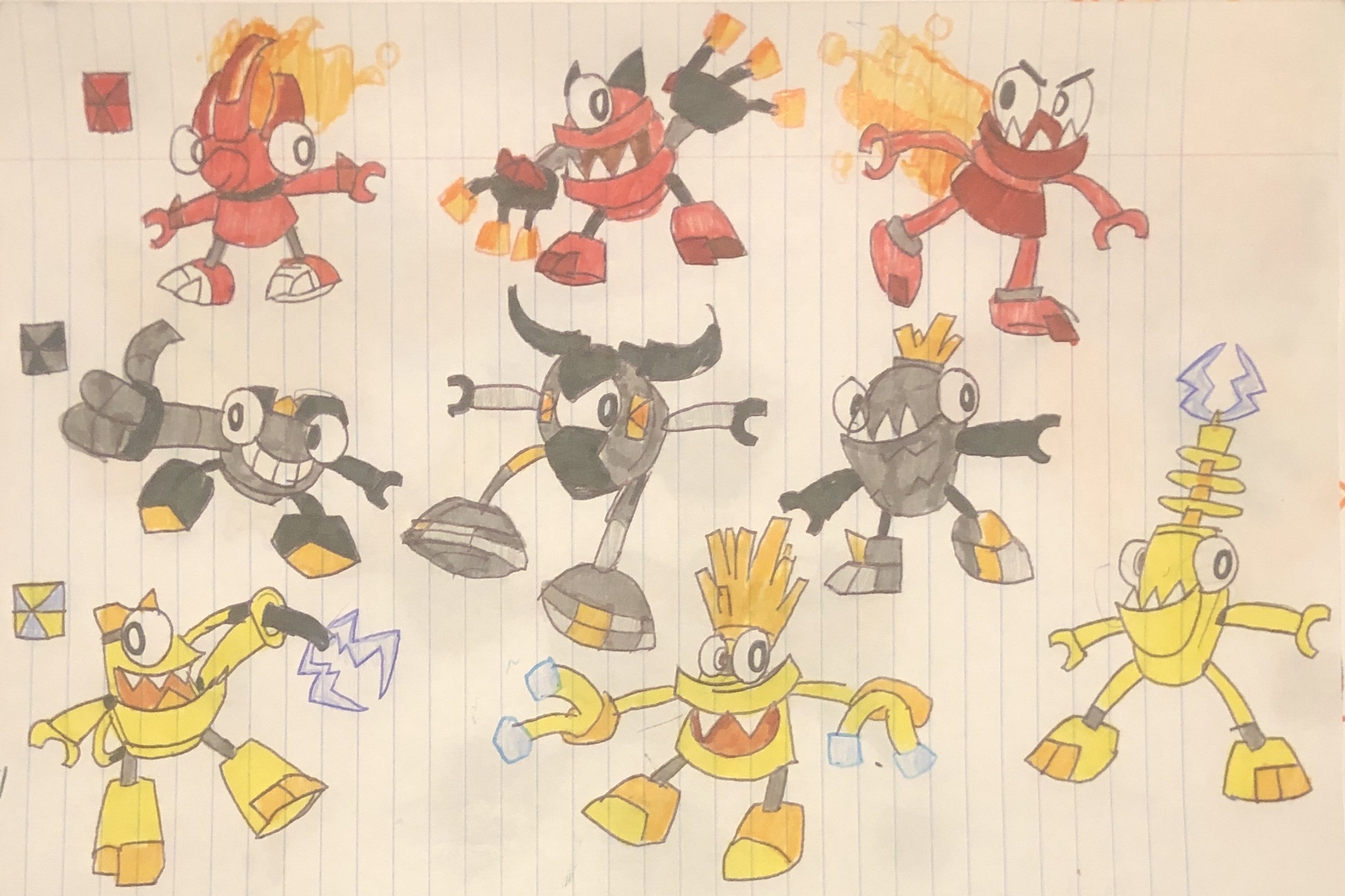 Series 1 Mixels with their lego poses by HiddenFrosticon on DeviantArt