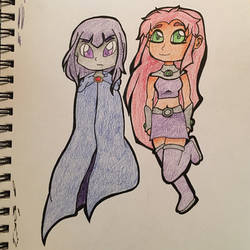 Raven and Starfire