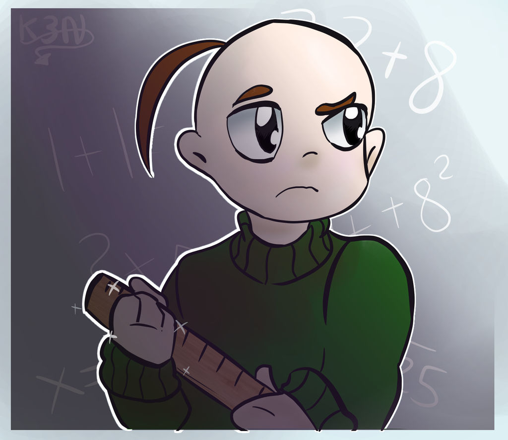 Baldi Has Ruler Mr Baldie With Ruler by K3Nadv0cat3 on DeviantArt