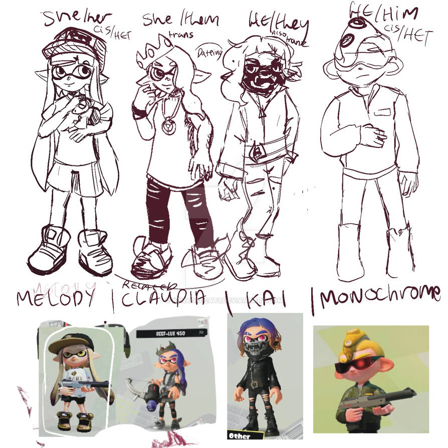 Splatoon Character Ref Splatoon ocs ref sheets Wip by K3Nadv0cat3 on DeviantArt