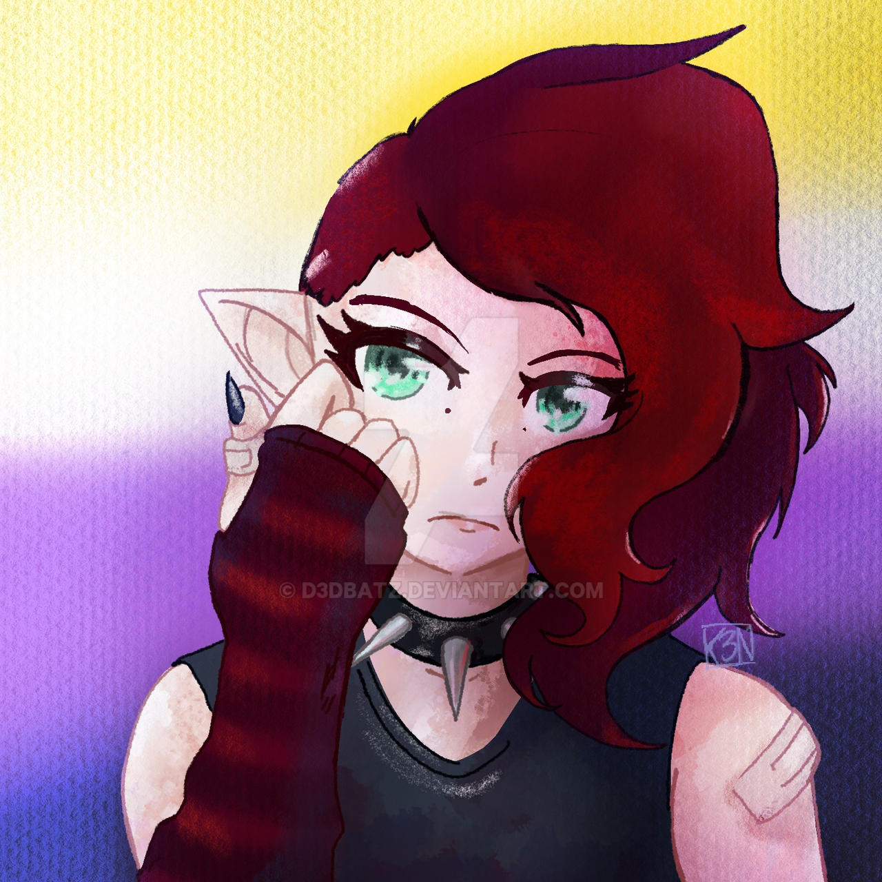 New drawing of my sona by D3DBATZ on DeviantArt