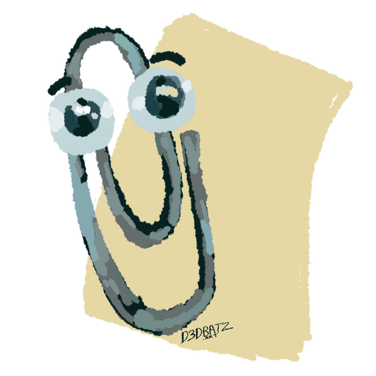 Clippy fan art doodle