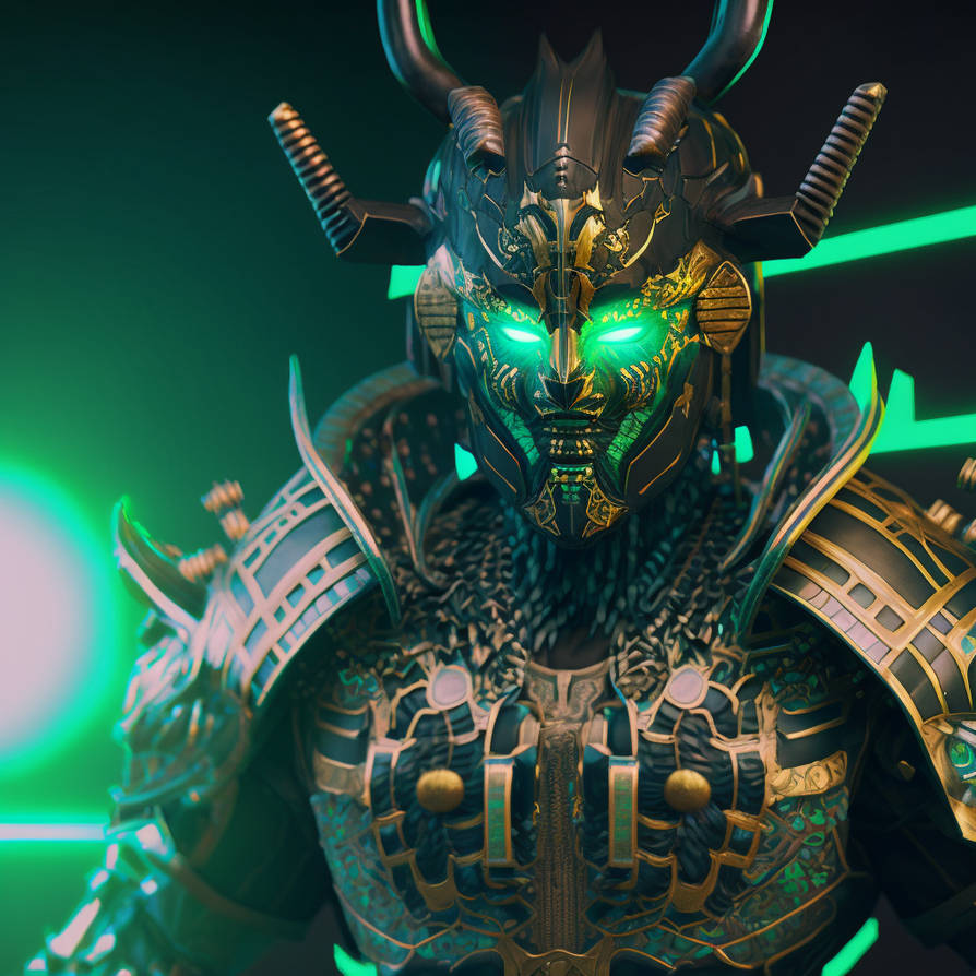 Cod Green Samurai CyberSamurai Green 2 by bravenor88 on DeviantArt