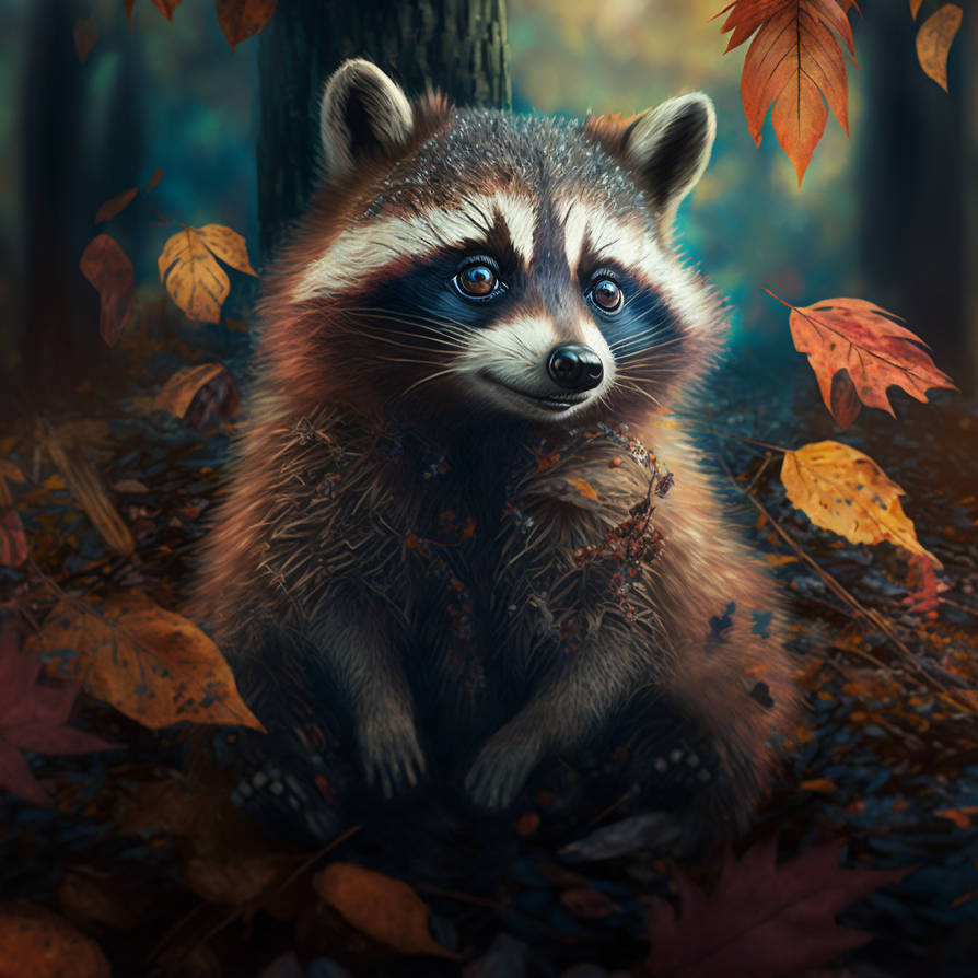Autumn Racoon Autumn Racoon 1 by bravenor88 on DeviantArt