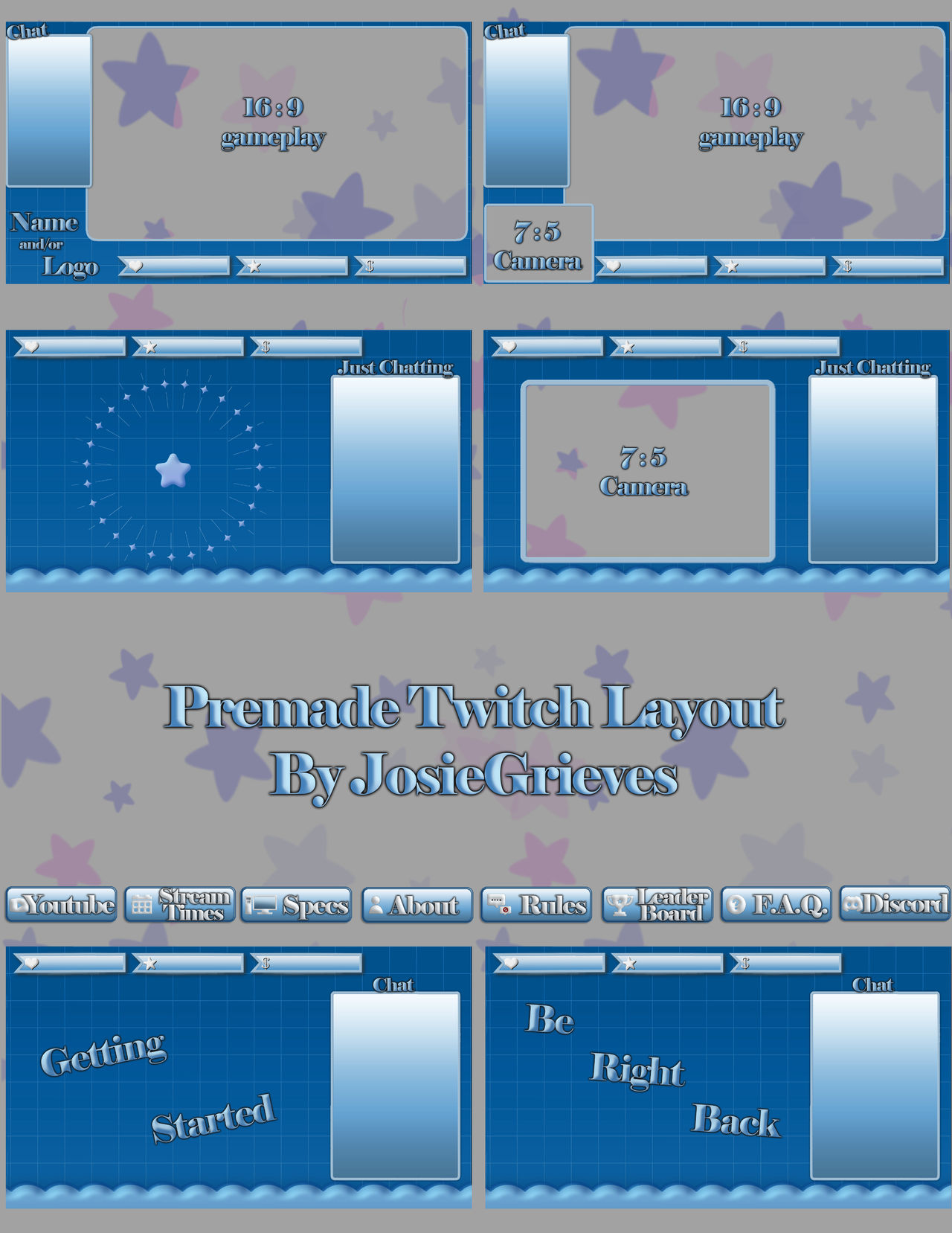Twitch Layout Examples Premade Twitch Layout by josiegrieves on DeviantArt