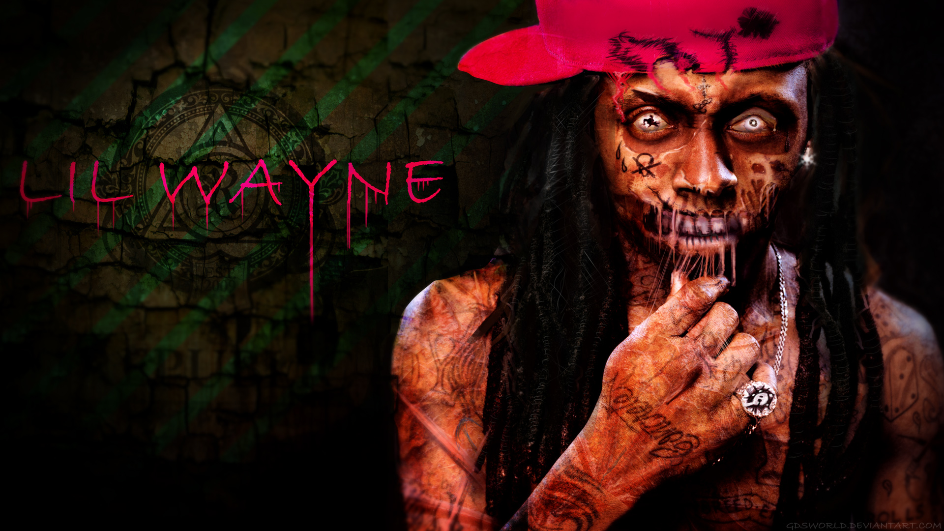 zombie lil wayne hd wallpaper by