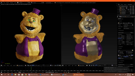 Stylized Fredbear WIP 2 [COMMISSION #1]