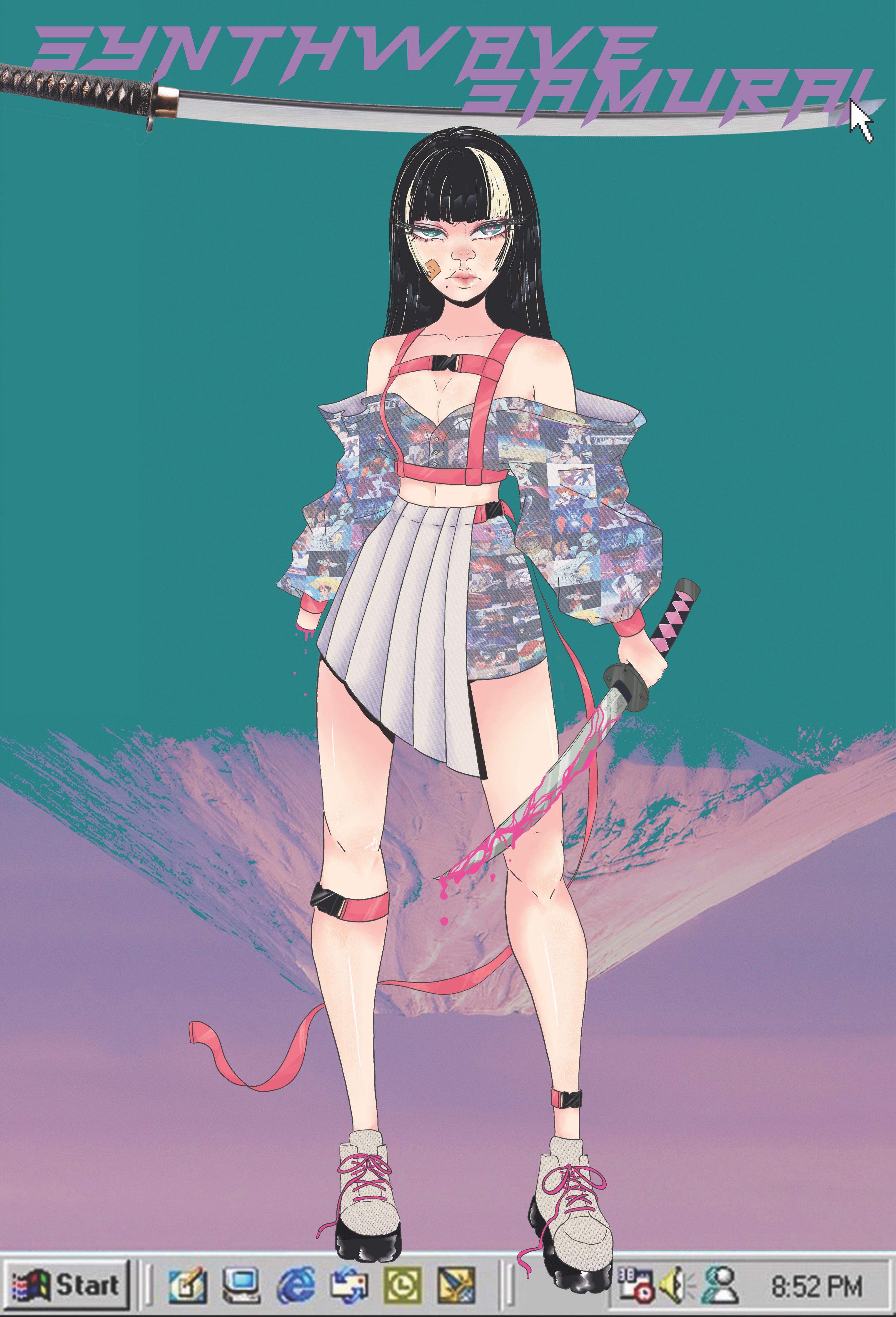 Synthwave Samurai by Princess-Lunestia on DeviantArt Synthwave Samurai by Princess-Lunestia on DeviantArt