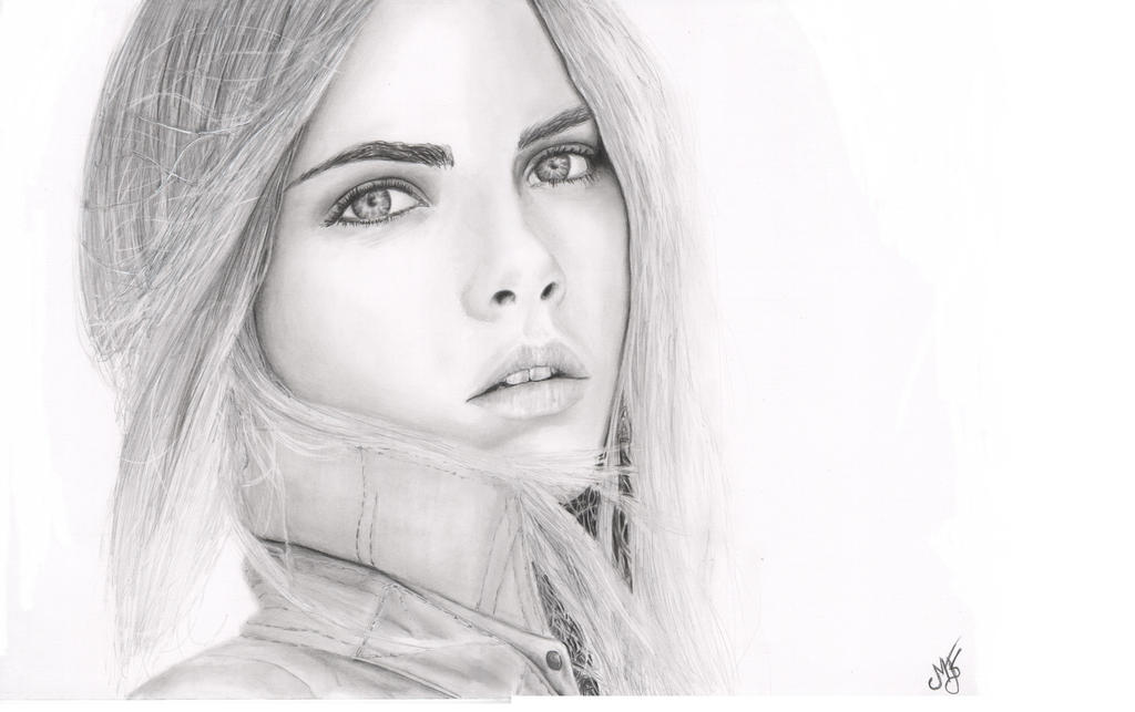 Cara Delevingne drawing