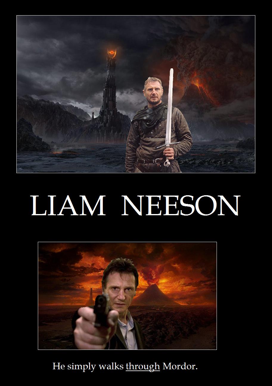 Liam Neeson In Mordor By Haustudios On Deviantart Liam Neeson In Mordor By Haustudios On Deviantart