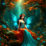 Teal and Burnt Orange Fairy Queen [Enigmatic]