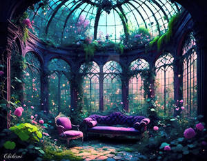 Mauve+Chartreuse Abandoned Conservatory [Dream...]