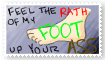 Foot Up Yours - Stamp