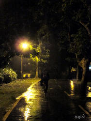 Rain, Lights and a lonely night!