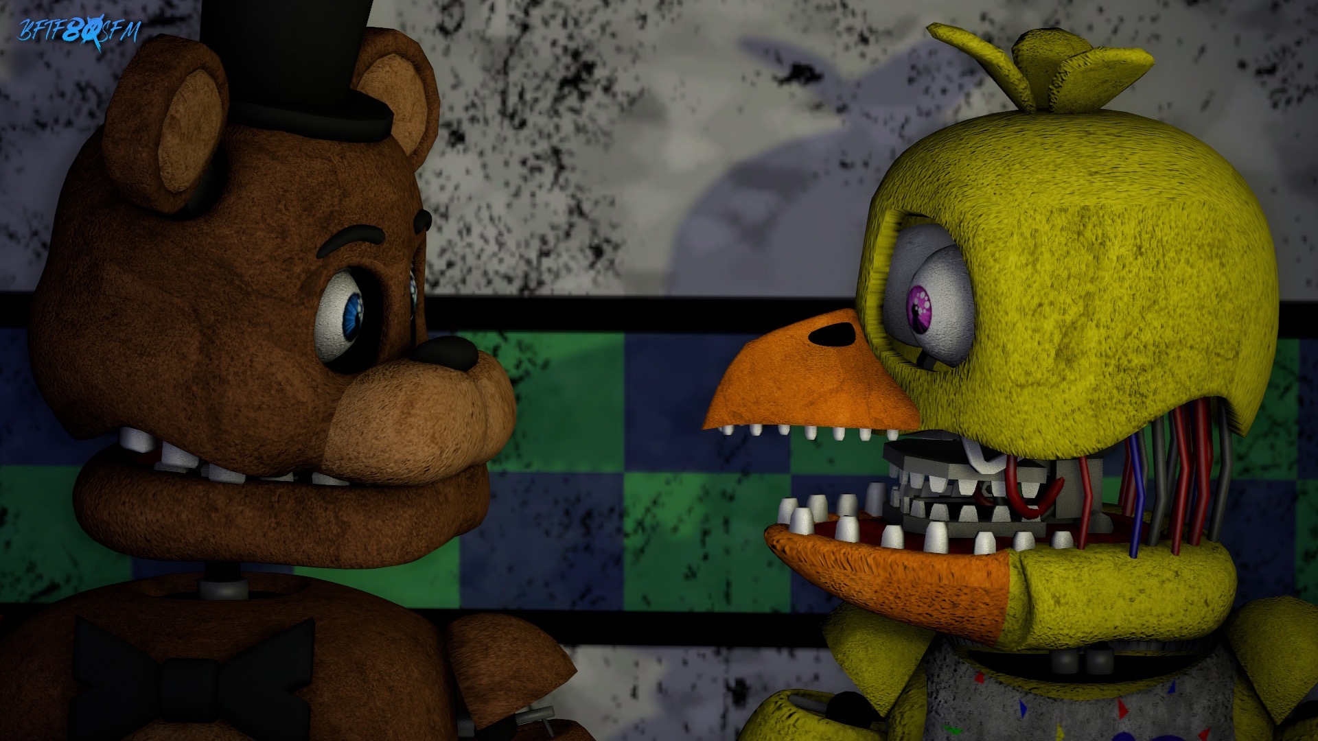 C4D  FNAF 2 W. Freddy Poster by FreeSteve007 on DeviantArt