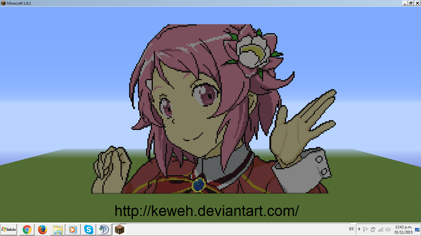 Lisbeth Sao Pixelart Minecraft By Keweh On Deviantart Lisbeth Sao Pixelart Minecraft By Keweh On Deviantart