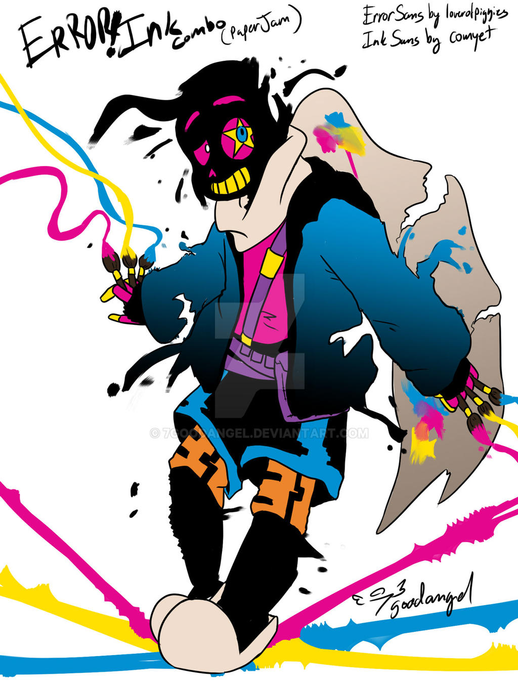 Error Ink Paper Jam Concept: Paper Jam (Error and Ink Combo) by 7goodangel on DeviantArt
