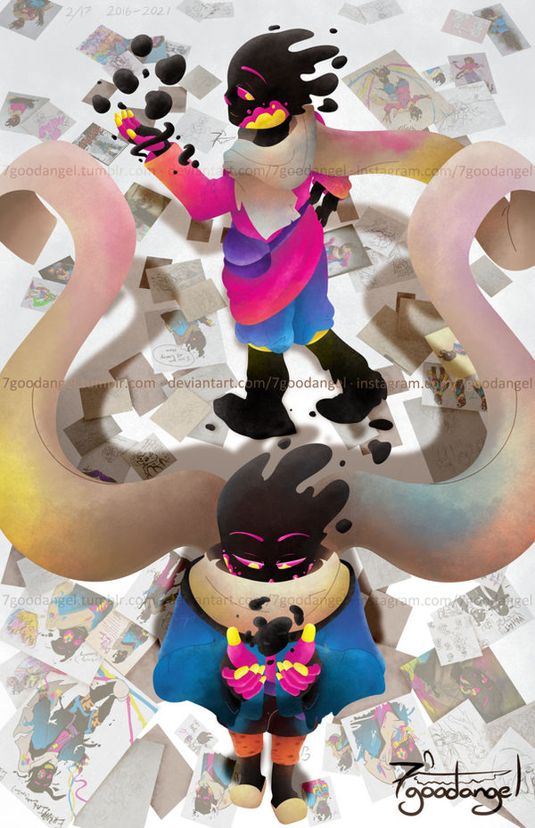 Original Art: 5 Years of Paper Jam by 7goodangel on DeviantArt