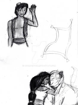 Aladdin Sketch Page