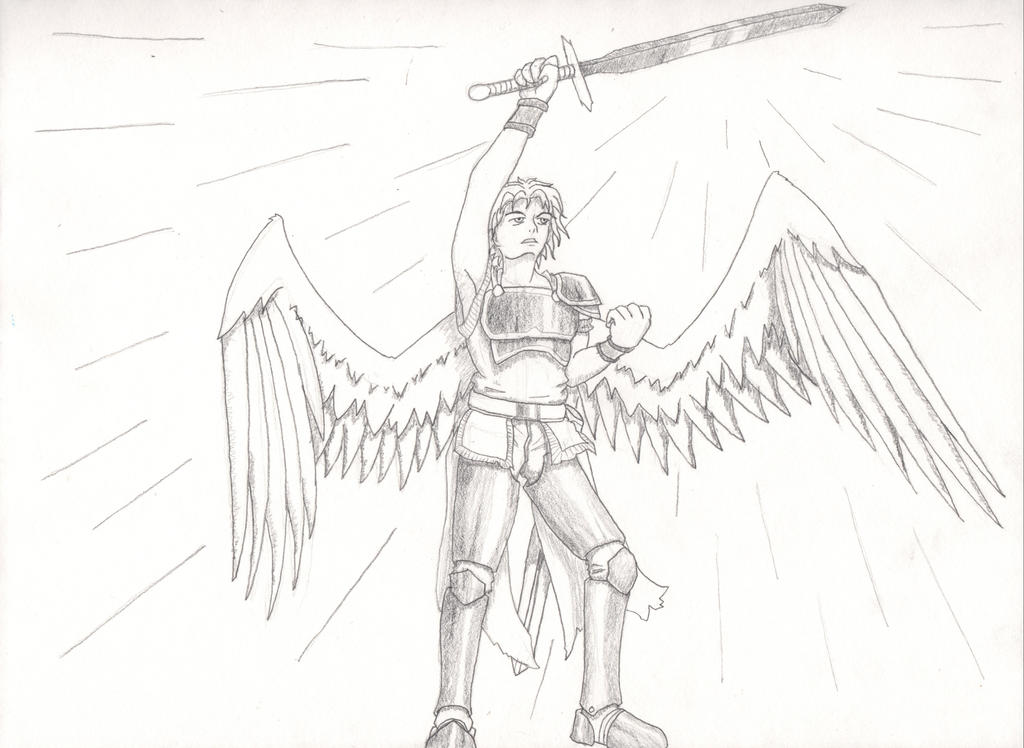 Warrior Angel Drawing